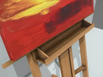 Horizons - Oil Painting Low-poly 3D model