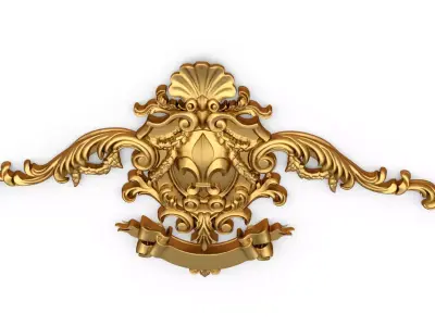 carved classic decorative ornament cnc 3d printing stl 64 3D model