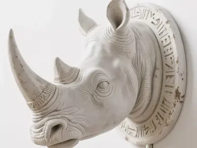 rhinoceros 3D print model