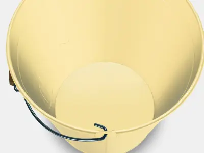 AKERBAR Bucket-plant pot Low-poly 3D model