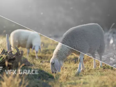 Assaf Sheep01 with 4 Animations VFX Grace 3D model