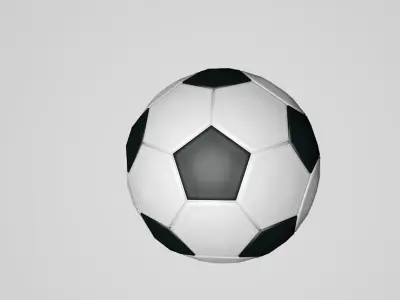 Soccer Ball Low Poly Low-poly 3D model