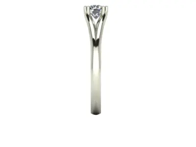 Solitaire Women Diamond Wedding Ring R2 3D print model