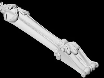Central decor ornament for furniture 3D model 910