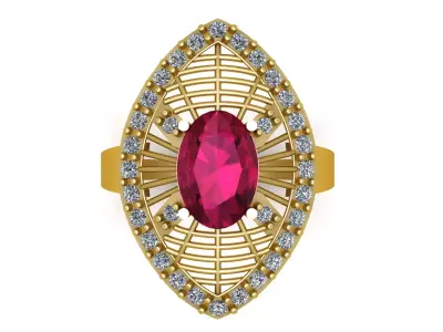 LUXURY RUBY WEDDING RIG 3D PRINTABLE MODEL  3D print model