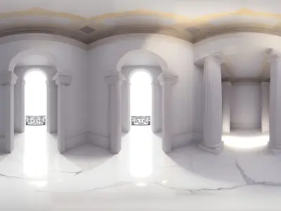 Flashy Cat fluid art sculpture with PBR and HDRI 3D model