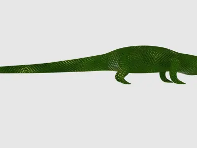 Alligator Low-poly 3D model