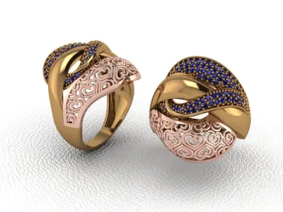  Gold Ring Design  3D print model