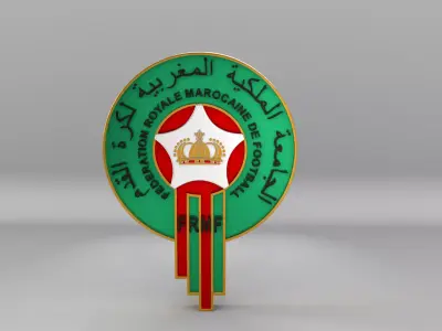 Morocco National Soccer Team Logo 3D model