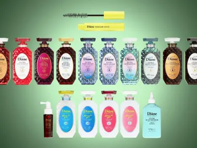 Shampoo Product Collection 3D model