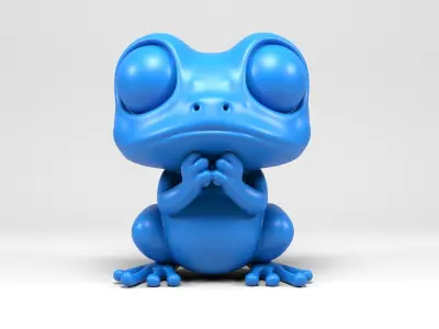 Frog Figure 3D print model
