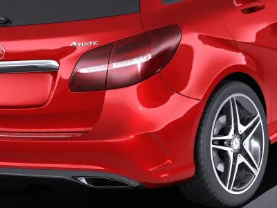 Mercedes-Benz B-Class AMG 2016 VRAY 3D model