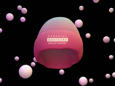 Beanie Hat Low-poly 3D model