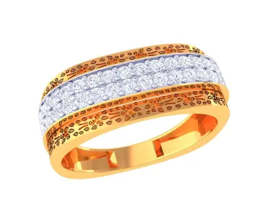 Mens gemstone diamond men Ring with details images 08 3D print model