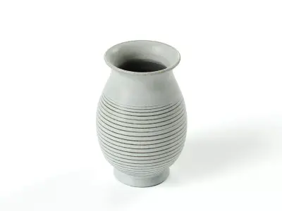polypasta - vintage ceramic vase lines 3D model