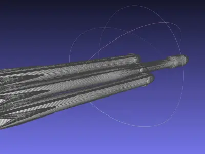 Space-X Falcon Heavy Aerodynamics Model 3D print model