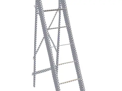 Vintage Ladder Free low-poly 3D model