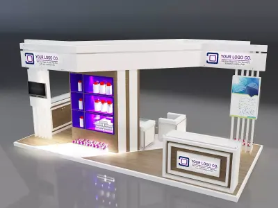  Booth Exhibition Stand a322 3D model