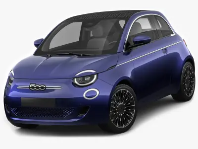 Fiat 500 cabrio 2021 La Prima 3D model