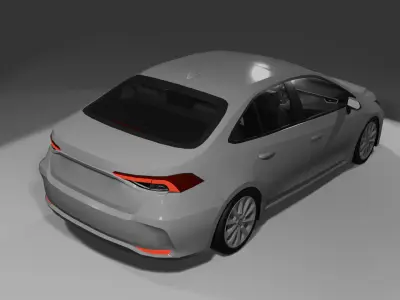 Toyota Corolla E210 XII Low-poly 3D model