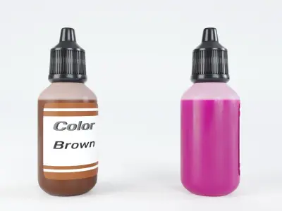 Game Paint Bottle Colors 3D model