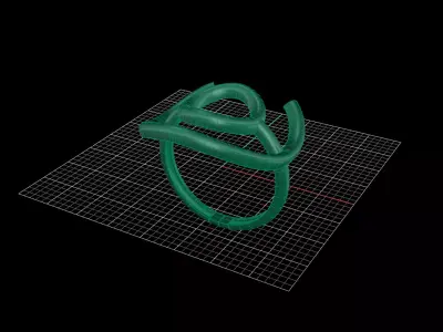 Minimal Abstract Ring 70 3D print model