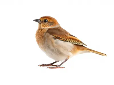 Russet Sparrow 3D Model with Warm Brown Tones Low-poly 3D model