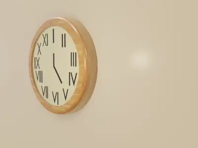 Modern Clock Free 3D model