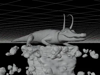 Alligator Loki 3D model