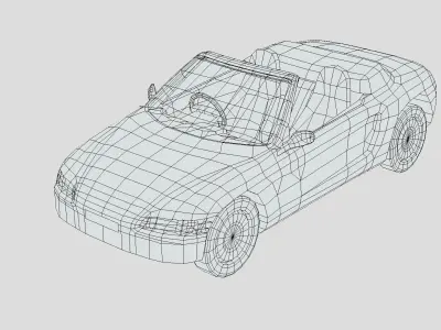 Honda Beat 1995 Low-poly 3D model