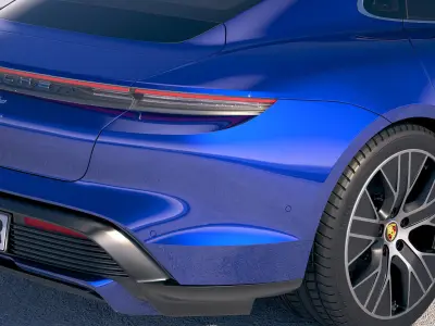 Porsche Taycan Turbo 2020 VRAY 3D model