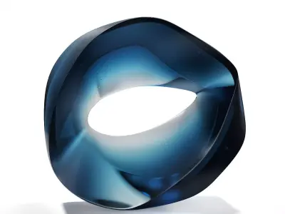 HEIKE BRACHLOW Mistral 2018 glass sculpture 3D model