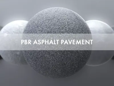 PBR Asphalt Pavement Texture