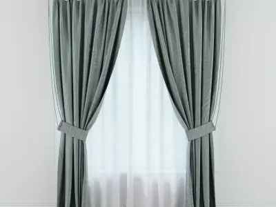 Modern Curtain 10 3D model