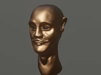 Head sculpture Free 3D model