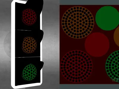 Traffic Light 3D Model Free low-poly 3D model