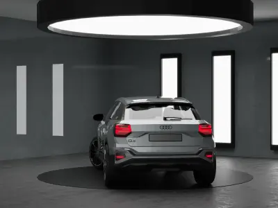 Car Rigged - Audi Q2 Low-poly 3D model