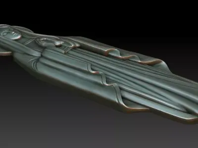 Virgin Mary 19 3D print model