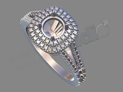 diamond mansion ring 3d model 3D print model