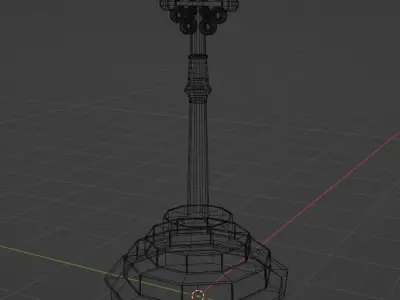Memorial Statue Free low-poly 3D model