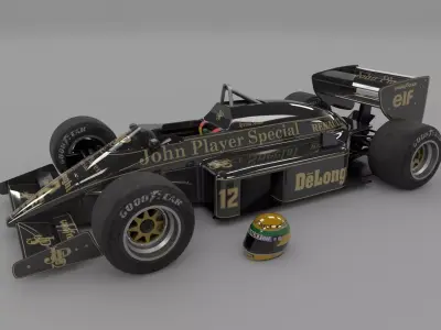 Lotus 98T Formula-1  3D model