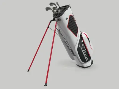 Titleist White StaDry Golf Bag Plus 3D model