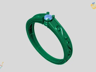 Women Ring 3DM Womens Ring 3d models 3D print model 3D print model get