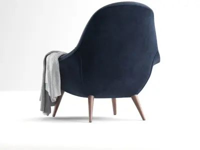 ArmChair Fredericia Swoon Lounge 3D model