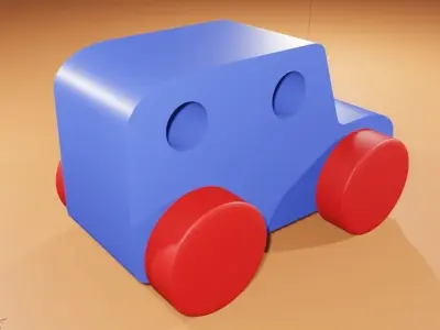 Toy car 3D model