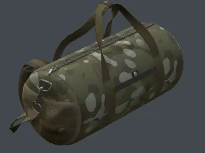 Soldier Sport Camuflage Bag Low-poly 3D model