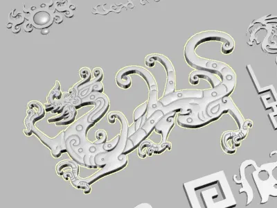 Ancient Chinese Architectural DecorationsAncient Architecture 3D model