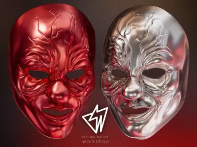 3D Model Clown Slipknot Halloween Cosplay  mask 3D print model