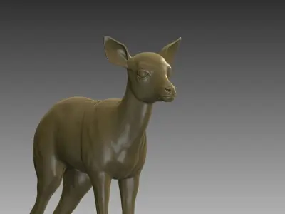 Baby Deer 3D Model 3D print model