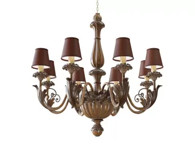 Chandelier Silvano Grifoni 8 lamp 3D model